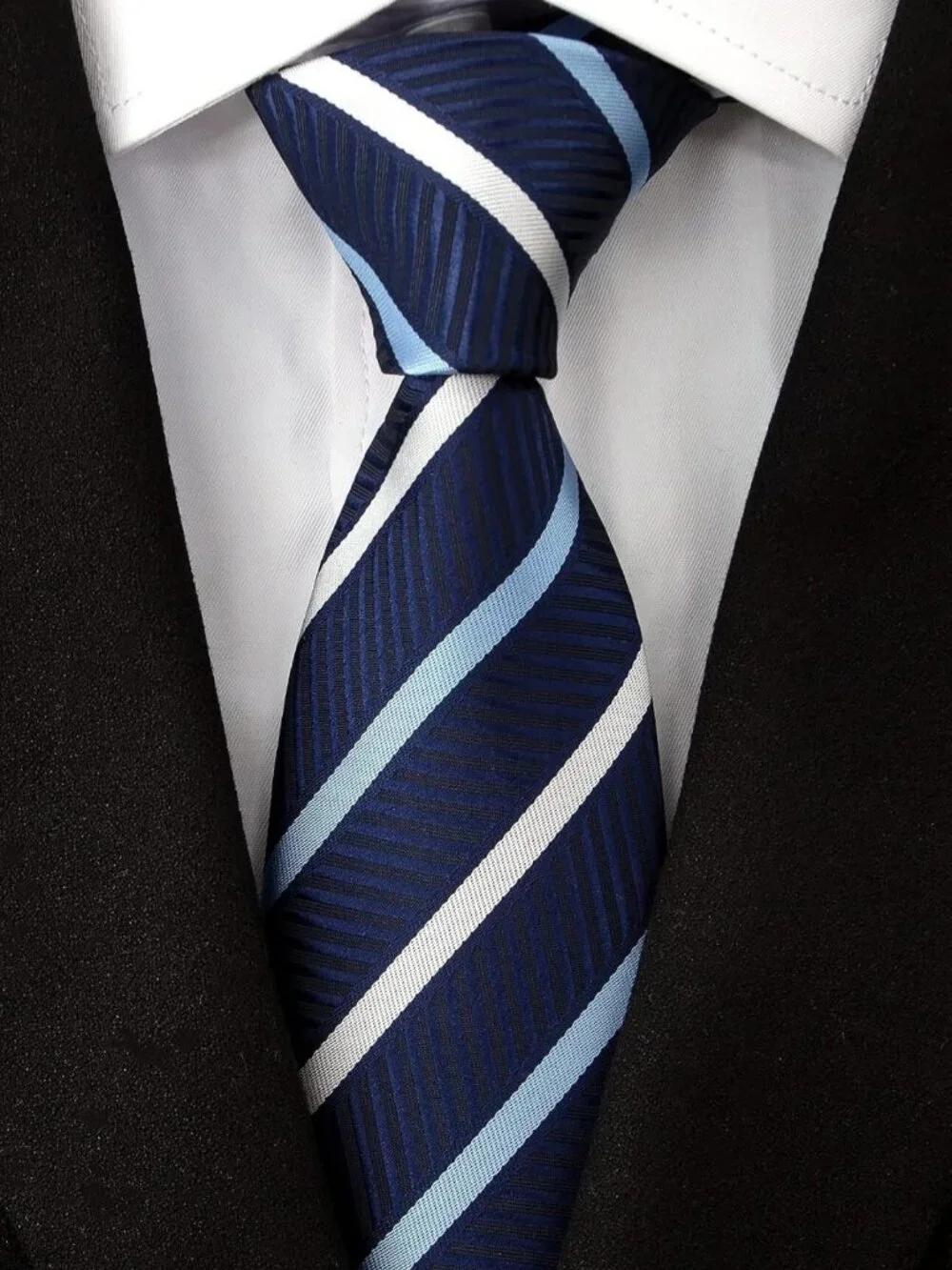 Classic Men's Neckties Set - Woven Jacquard Ties, 6 Stylish Designs for Any